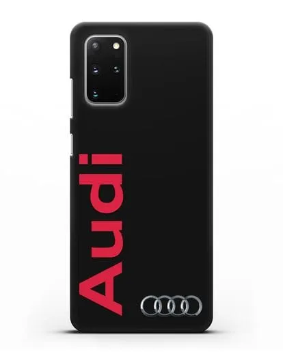 Чехол с надписью Audi и логотипом силиконовый для Samsung Galaxy S20 Plus [SM-G985F]
