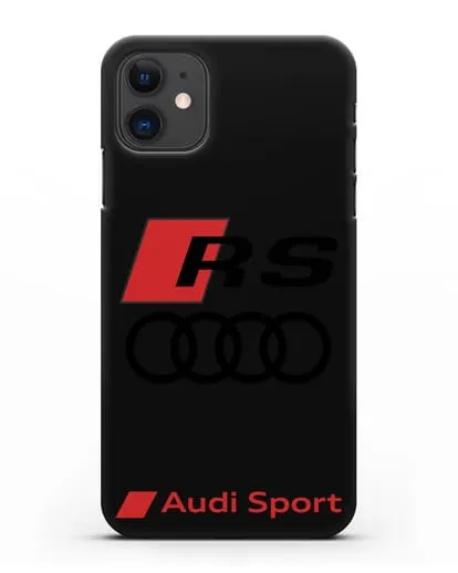 Чехол с логотипом Audi RS Sport силиконовый для iPhone 11