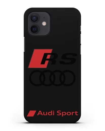 Чехол с логотипом Audi RS Sport силиконовый для iPhone 12