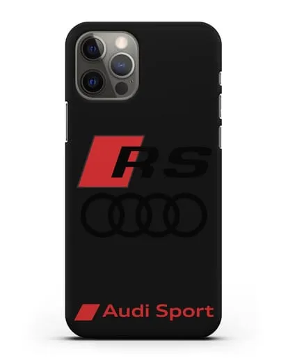 Чехол с логотипом Audi RS Sport силиконовый для iPhone 12 Pro