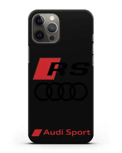 Чехол с логотипом Audi RS Sport силиконовый для iPhone 12 Pro Max