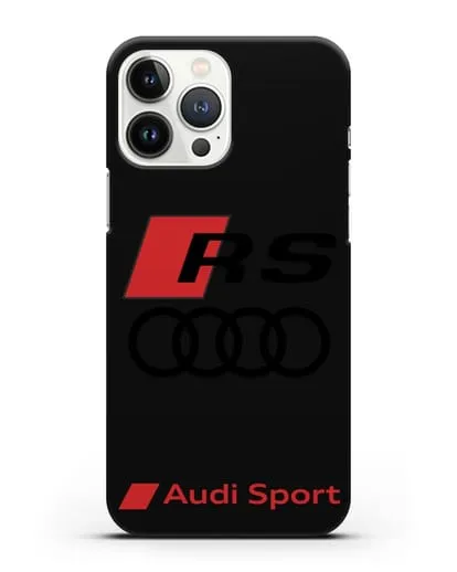 Чехол с логотипом Audi RS Sport силиконовый для iPhone 13 Pro Max