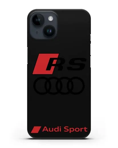 Чехол с логотипом Audi RS Sport силиконовый для iPhone 14