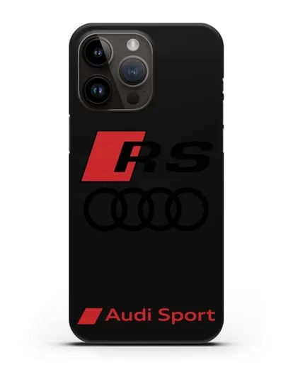 Чехол с логотипом Audi RS Sport силиконовый для iPhone 14 Pro Max