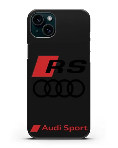 Чехол с логотипом Audi RS Sport силиконовый для iPhone 15 Plus