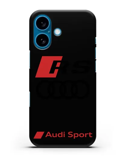 Чехол с логотипом Audi RS Sport силиконовый для iPhone 16