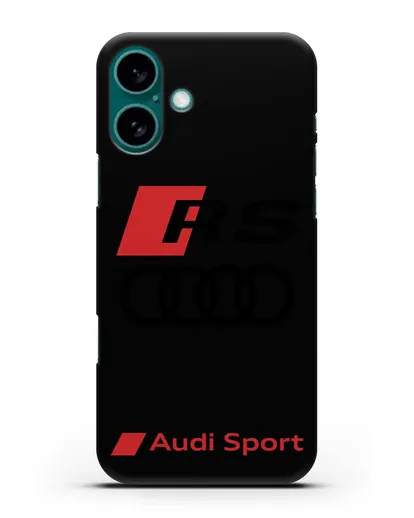 Чехол с логотипом Audi RS Sport силиконовый для iPhone 16 Plus