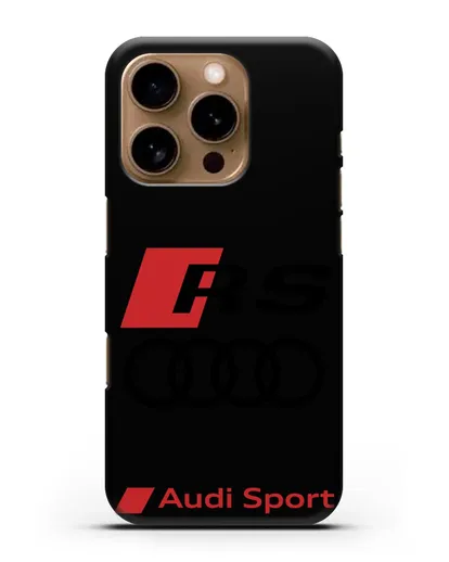 Чехол с логотипом Audi RS Sport силиконовый для iPhone 16 Pro