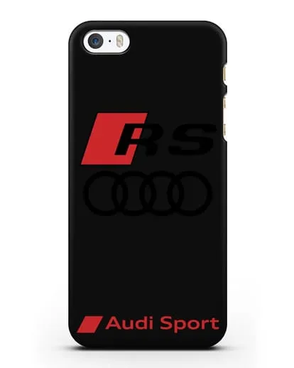 Чехол с логотипом Audi RS Sport силиконовый для iPhone 5/5s/SE