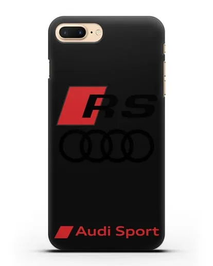 Чехол с логотипом Audi RS Sport силиконовый для iPhone 8 Plus