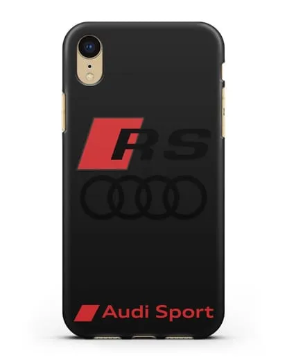Чехол с логотипом Audi RS Sport силиконовый для iPhone XR