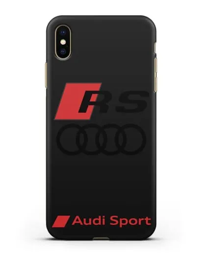 Чехол с логотипом Audi RS Sport силиконовый для iPhone XS Max
