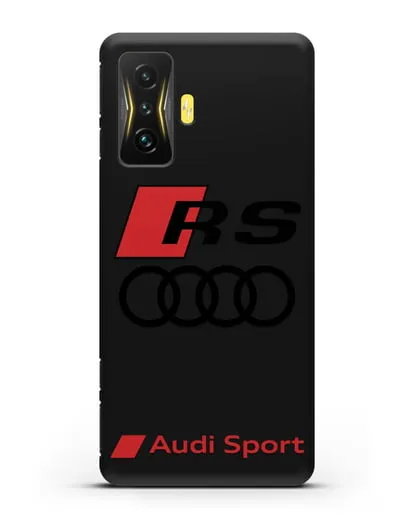 Чехол с логотипом Audi RS Sport силиконовый для Xiaomi Poco F4 GT