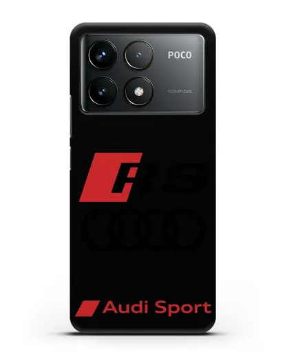 Чехол с логотипом Audi RS Sport силиконовый для Xiaomi Poco F6 Pro