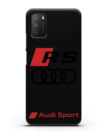 Чехол с логотипом Audi RS Sport силиконовый для Xiaomi Poco M3