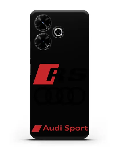 Чехол с логотипом Audi RS Sport силиконовый для Xiaomi Poco M6