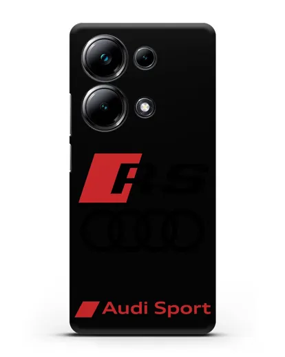 Чехол с логотипом Audi RS Sport силиконовый для Xiaomi Poco M6 Pro