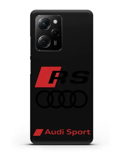 Чехол с логотипом Audi RS Sport силиконовый для Xiaomi Poco X5 Pro