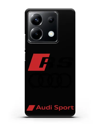 Чехол с логотипом Audi RS Sport силиконовый для Xiaomi Poco X6