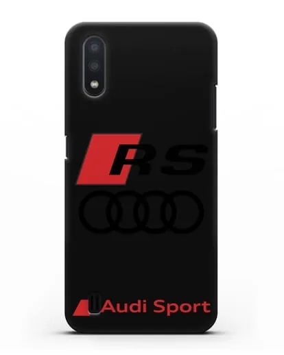 Чехол с логотипом Audi RS Sport силиконовый для Samsung Galaxy A01 [SM-A015F]