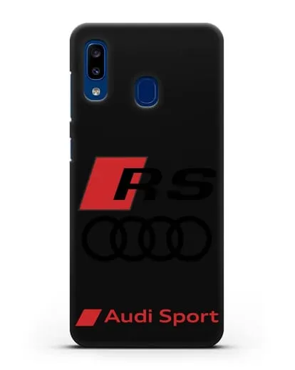 Чехол с логотипом Audi RS Sport силиконовый для Samsung Galaxy A20 [SM-A205FN]