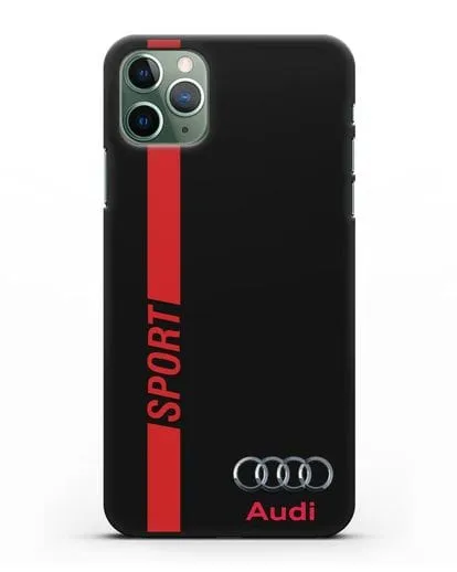 Чехол с надписью Audi Sport силиконовый для iPhone 11 Pro