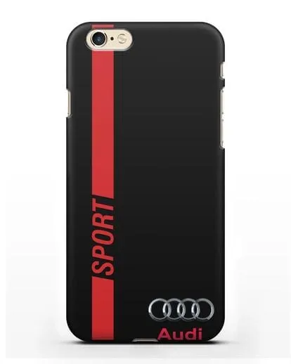 Чехол с надписью Audi Sport силиконовый для iPhone 6s