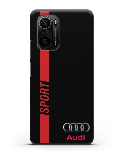 Чехол с надписью Audi Sport силиконовый для Xiaomi Poco F3 Pro