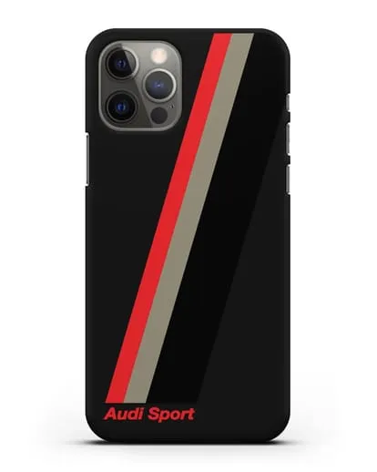 Чехол с логотипом Ауди Спорт силиконовый для iPhone 12 Pro