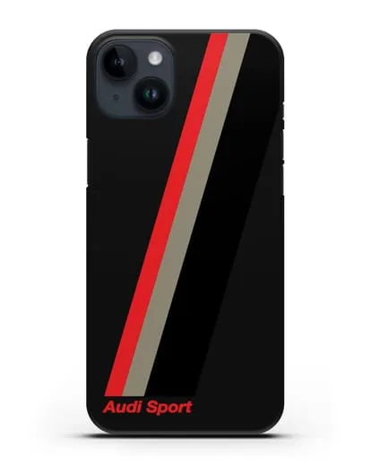 Чехол с логотипом Ауди Спорт силиконовый для iPhone 14 Plus