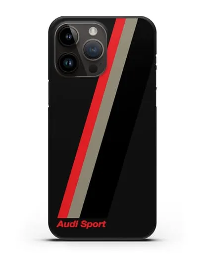 Чехол с логотипом Ауди Спорт силиконовый для iPhone 14 Pro Max