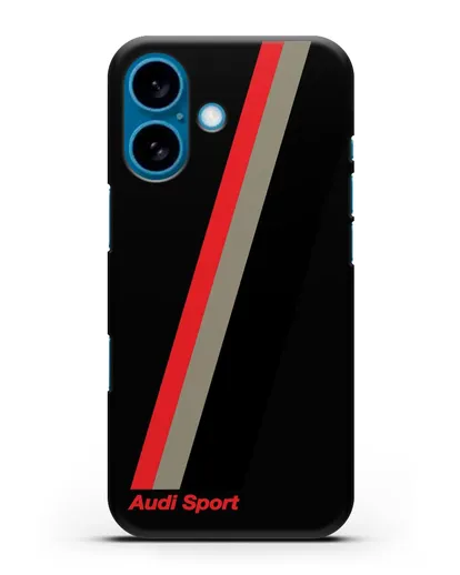 Чехол с логотипом Ауди Спорт силиконовый для iPhone 16
