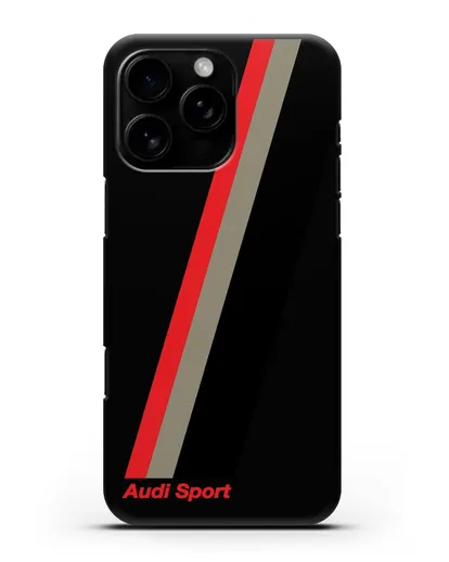 Чехол с логотипом Ауди Спорт силиконовый для iPhone 16 Pro Max