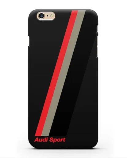 Чехол с логотипом Ауди Спорт силиконовый для iPhone 6s Plus