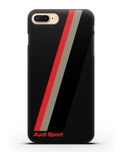 Чехол с логотипом Ауди Спорт силиконовый для iPhone 8 Plus