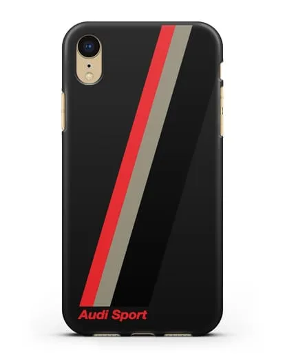 Чехол с логотипом Ауди Спорт силиконовый для iPhone XR