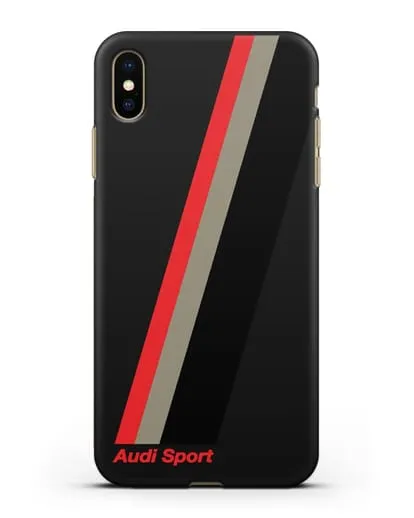 Чехол с логотипом Ауди Спорт силиконовый для iPhone XS Max