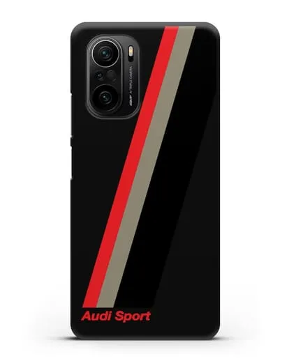 Чехол с логотипом Ауди Спорт силиконовый для Xiaomi Poco F3 Pro