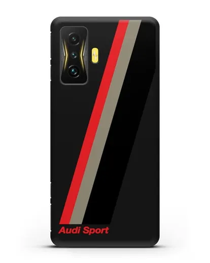 Чехол с логотипом Ауди Спорт силиконовый для Xiaomi Poco F4 GT