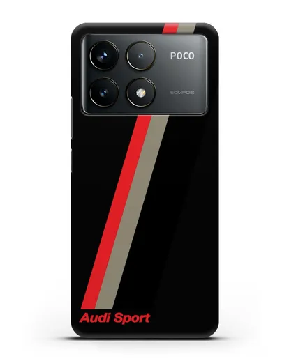 Чехол с логотипом Ауди Спорт силиконовый для Xiaomi Poco F6 Pro