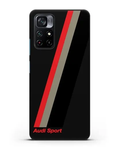 Чехол с логотипом Ауди Спорт силиконовый для Xiaomi Poco M4 Pro 5G