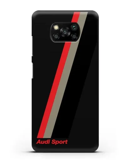Чехол с логотипом Ауди Спорт силиконовый для Xiaomi Poco X3 Pro