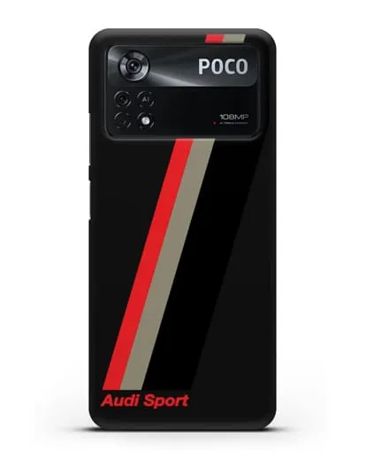 Чехол с логотипом Ауди Спорт силиконовый для Xiaomi Poco X4 Pro