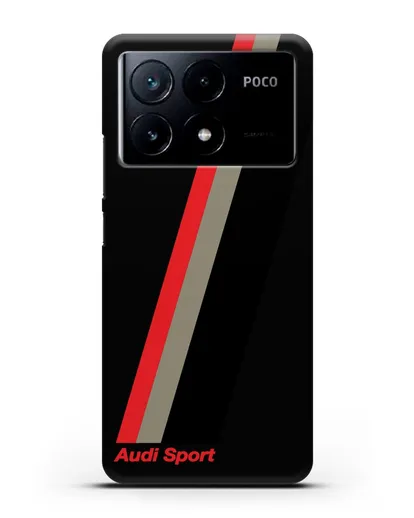 Чехол с логотипом Ауди Спорт силиконовый для Xiaomi Poco X6 Pro