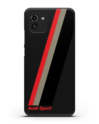 Чехол с логотипом Ауди Спорт силиконовый для Samsung Galaxy A03 [SM-A035]