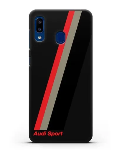 Чехол с логотипом Ауди Спорт силиконовый для Samsung Galaxy A20 [SM-A205FN]