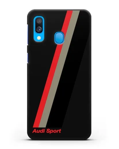 Чехол с логотипом Ауди Спорт силиконовый для Samsung Galaxy A40 [SM-A405F]