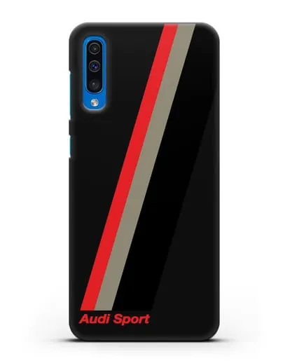 Чехол с логотипом Ауди Спорт силиконовый для Samsung Galaxy A50
