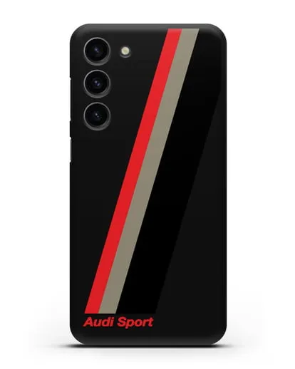 Чехол с логотипом Ауди Спорт силиконовый для Samsung Galaxy S23 Plus [SM-S916]