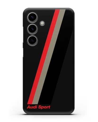 Чехол с логотипом Ауди Спорт силиконовый для Samsung Galaxy S24